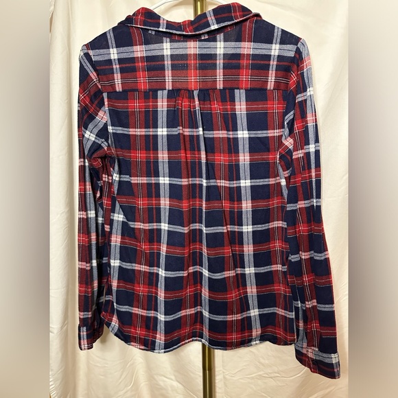 Rue21 Red and Blue Plaid Button Up Size L - Picture 2 of 3